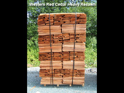 Western Red Cedar Heavy Resawn
